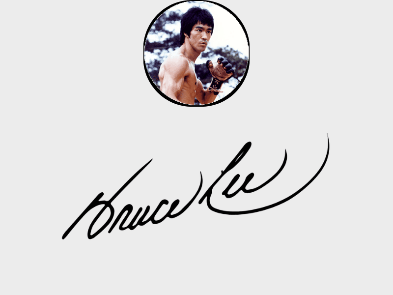 Bruce Lee Signature
