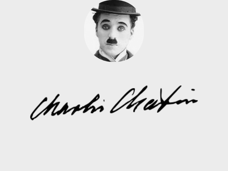 Charlie Chaplin Signature