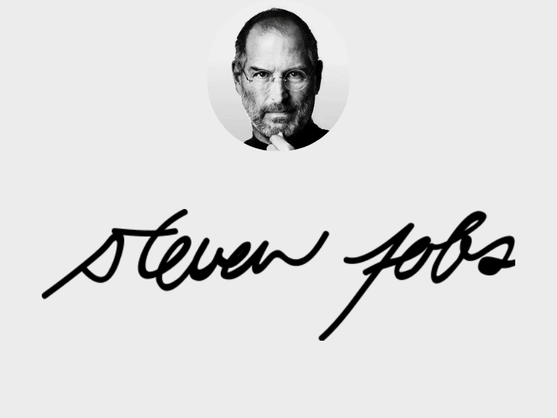 Steve Job Sign