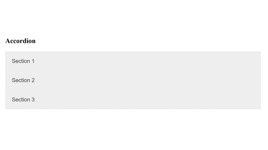 Clean Accordion View